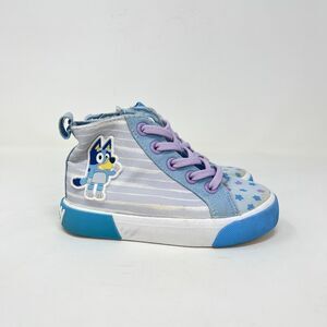 Bluey High Top Athletic Blue Purple Casual Shoes Sneakers Toddler Size 9